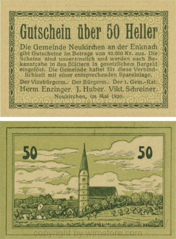 Neukirchen an der Enknach, G0656a, 50 Heller; 1-