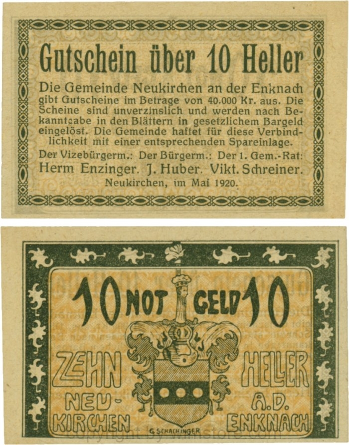 Neukirchen an der Enknach, G0656b, 10 Heller; 1-