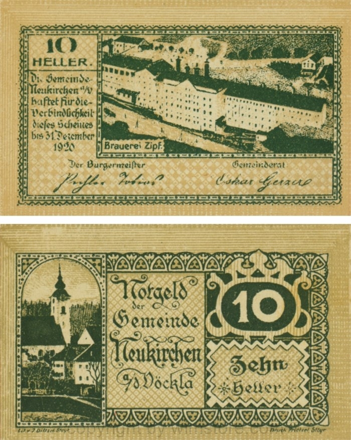 Neukirchen an der Vöckla, G0657, 10 Heller; 1