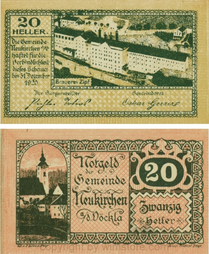 Neukirchen an der Vöckla, G0657, 20 Heller; 1