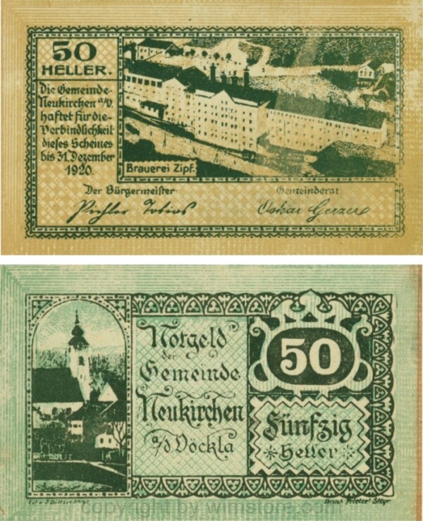 sn109890 Neukirchen an der Vöckla, G0657, 50 Heller; 1