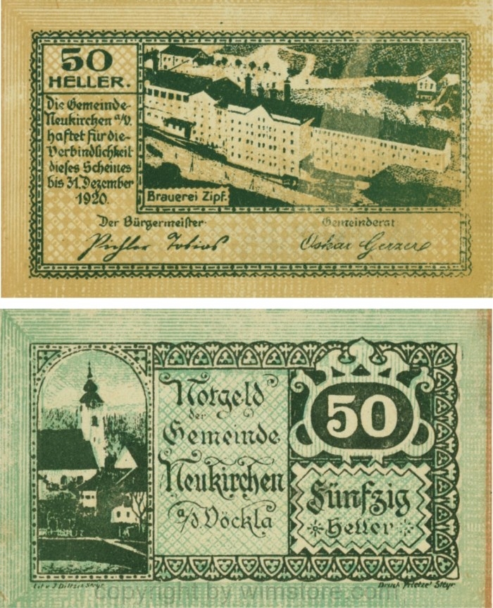 Neukirchen an der Vöckla, G0657, 50 Heller; 1