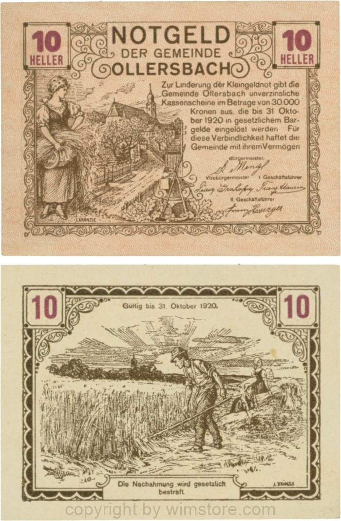 Ollersbach, G0709Ia, 10 Heller; 1-