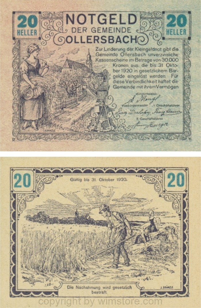 Ollersbach, G0709Ia, 20 Heller; 1