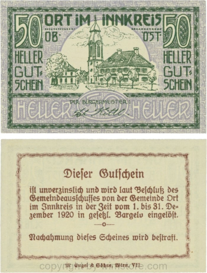 Ort im Innkreis, G0711a, 50 Heller; 1