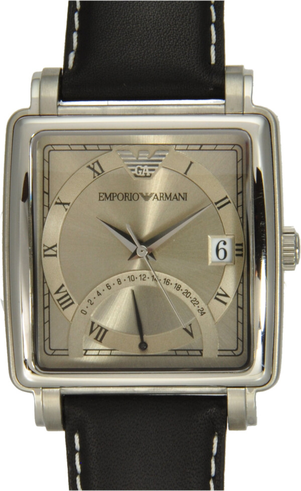 Emporio Armani  Herrenuhr mit Datum und retograde 24 Stundenanzeige  Quarz