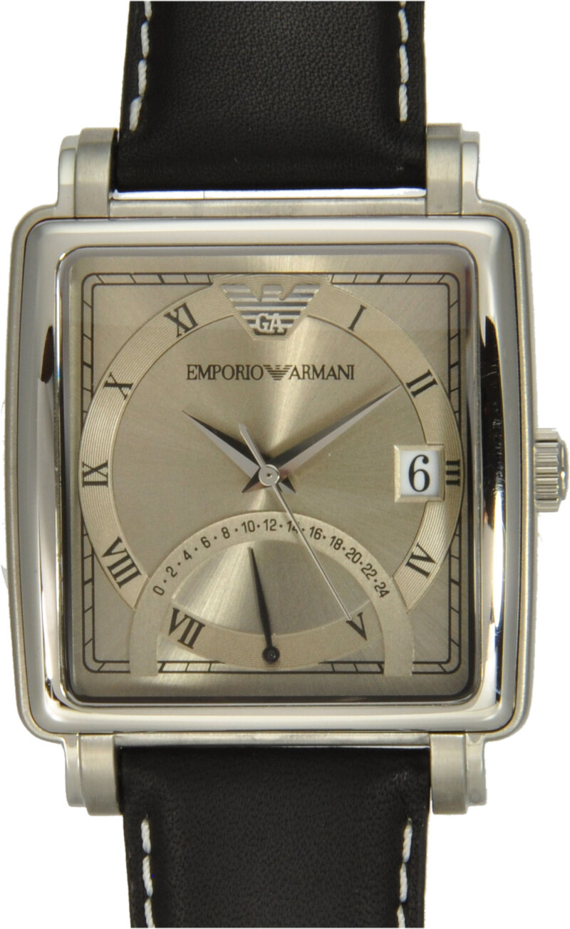 Emporio Armani  Herrenuhr mit Datum und retograde 24 Stundenanzeige  Quarz