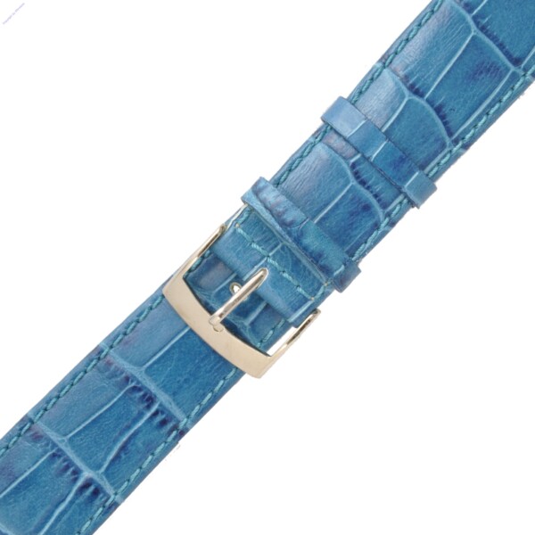 Uhrband  Tucano Antigua  blau glänzend  Leder