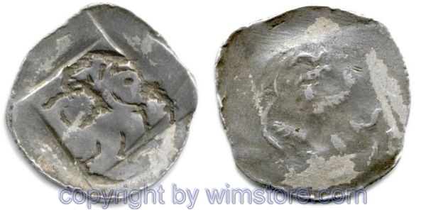 Enns, Friedrich der Schöne als König, 1314-30, Pfennig, B224, Silber, s