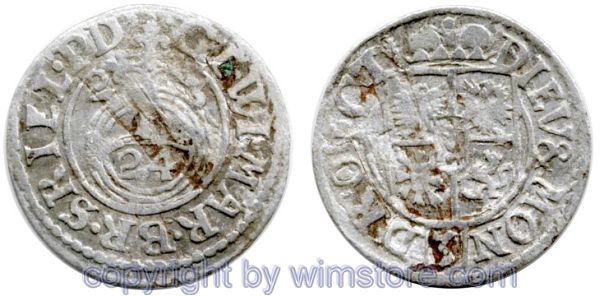 Brandenburg Preussen, Dreipölker 1623, Silber, ge-s