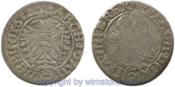 Ferdinand II. 1619 - 1637, Groschen 1632 Breslau, Her 1292a, Silber, s