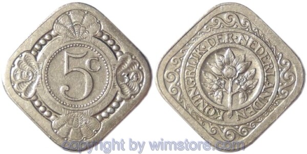 Niederlande, 5 Cents 1934, KM 153, Ku/Ni, ss