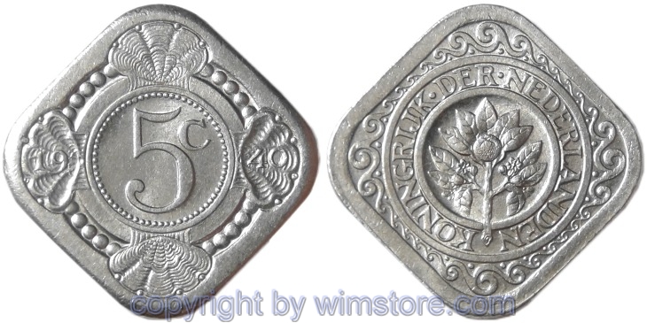 Niederlande, 5 Cents 1940, KM 153, Ku/Ni, vz