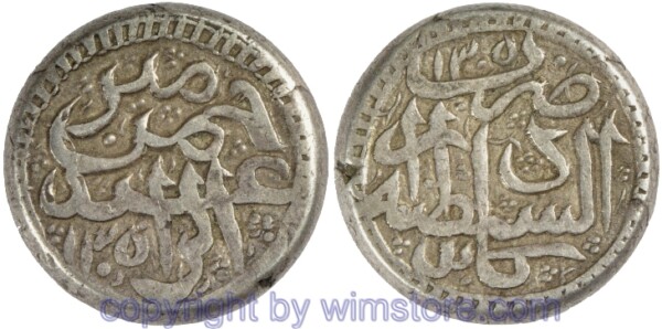 Afghanistan, AH1297 - AH1319, Abdur Rahman, 1 Rupee AH1305/1305 Kabul, KM 544, Silber, ss