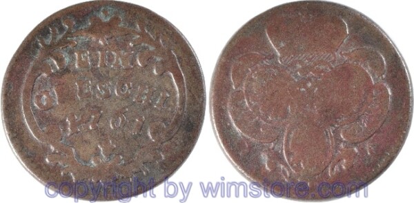 Maria Theresia, Greschl 1761, Prag, Her 1672, Kupfer, s