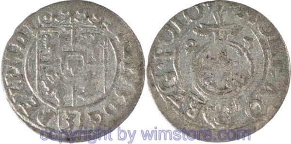 Polen 1587 - 1632, Dreipölker 1623 mit offenem Sas Schild, Reichsapfel mit dreifacher Linie, Gumowski 973 Silber, ss