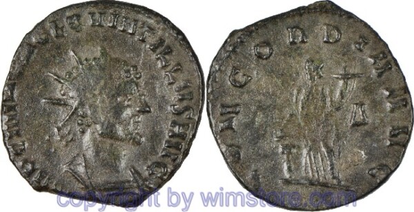 Quintillus 270, Antoninian, IMP C M AVR C L QVINTILLVS AVG // CONCORDIA AVG, AE, s-ss