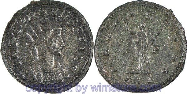 Probus 276 - 282, Antoninian, IMP C PROBVS P F AVG // PAX AVG / XXI, AE, s-ss