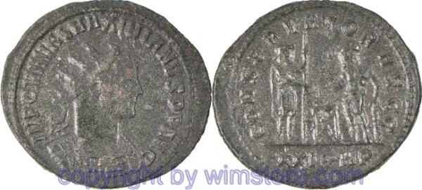 v30399 Maximianus Herculius, 286 - 310, Antoninian, IMP C M A VAL MAXIMIANVS P F AVG // CONSERVATOR AVGG / XXIAHP, AE, -ss