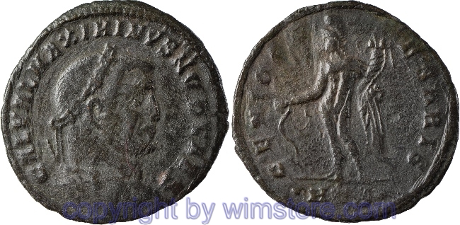 v30525 Galerius 293 - 311, Heraclea, Follis, 26,5 mm, 4,61 g, AE, -ss