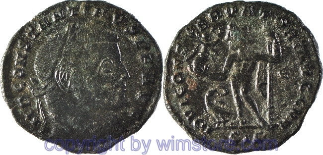 Constantinus I. Magnus 306 - 337, Siscia, Follis, 22,4 mm, 3,43 g, IMP CONSTANTINVS P F AVG // IOVI CONSERVATORI AVGG NN / SIS, AE, ss
