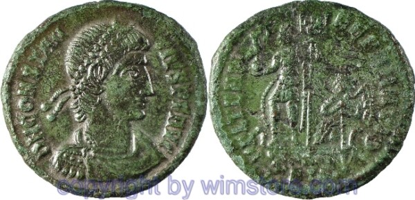 Constantius II. 324 - 361, Siscia, Centenionalis, 19,3 mm, 2,75 g, D N CONSTANTIVS P F AVG // FEL TEMP REPARATIO / ГSIS, AE, ss