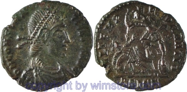 Constantius II. 324 - 361, Siscia, Centenionalis, 18,8 mm, 2,54 g, D N CONSTANTIVS P F AVG // FEL TEMP REPARATIO / ASIS (Z verkehrt), AE, ss
