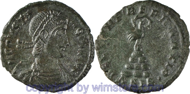 Constans 333 - 350, Siscia, AE 3, 18,7 mm, 2,11 g, D N CONSTANS P F AVG // FEL TEMP REPARATIO / ASIS•, AE, ss