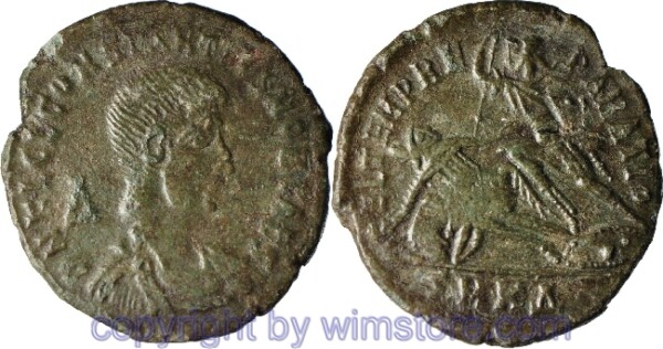 v30701 Constantius Gallus 351 - 354, Cyzicus, Centenionalis, 21,9 mm, 2,86 g, D N FL CL CONSTANTIVS NOB CAES // FEL TEMP REPARATIO / SMKΔ, AE, ss