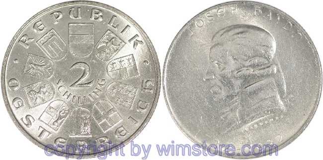 1. Republik, 2 Schilling 1932, Joseph Haydn, J 434, Silber, ss