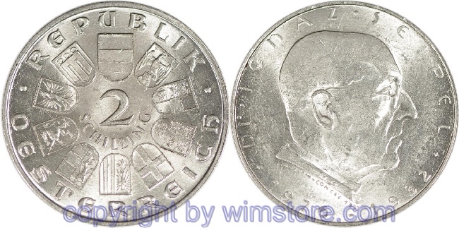 1. Republik, 2 Schilling o.J. (1933), Dr. Ignaz Seipel, J 435, Silber, ss, fleckig