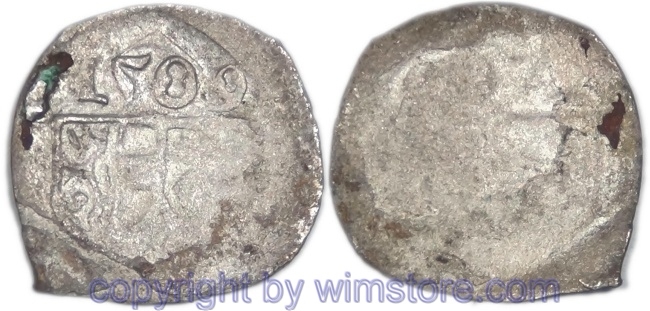 Salzburg 1495 - 1519, Leonhard von Keutschach, 1 Pfennig 1509, Pr. 128, Silber, s