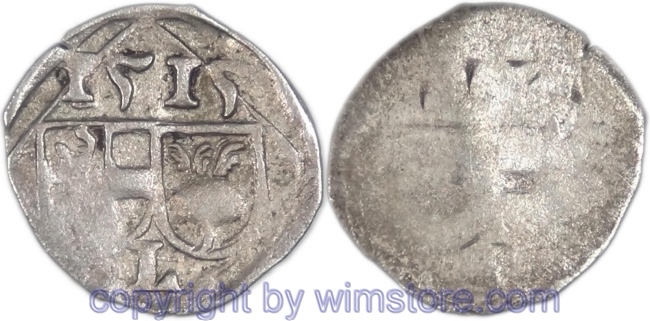 Salzburg 1495 - 1519, Leonhard von Keutschach, 1 Pfennig 1515, Pr. 133, Silber, ss, Prägeschwäche