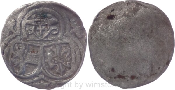 Salzburg 1519 - 1540, Matthäus Lang von Wellenburg, Einseitiger Zweier (2 Pfennig) 1529, Pr. 285, Silber, -ss
