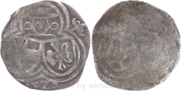 Salzburg 1519 - 1540, Matthäus Lang von Wellenburg, Einseitiger Zweier (2 Pfennig) 1529, Pr. 285, Silber, -ss