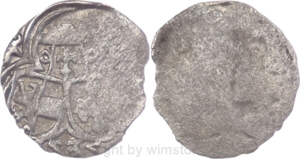 Salzburg 1519 - 1540, Matthäus Lang von Wellenburg, Einseitiger Zweier (2 Pfennig) 1535, Pr. 291, Silber, ss, Prägeschwäche