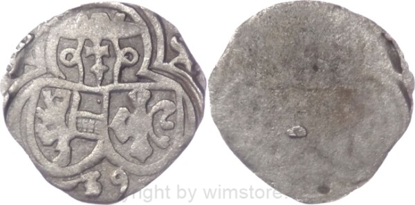 Salzburg 1519 - 1540, Matthäus Lang von Wellenburg, Einseitiger Zweier (2 Pfennig) (15)39, Pr. 297, Silber, ss