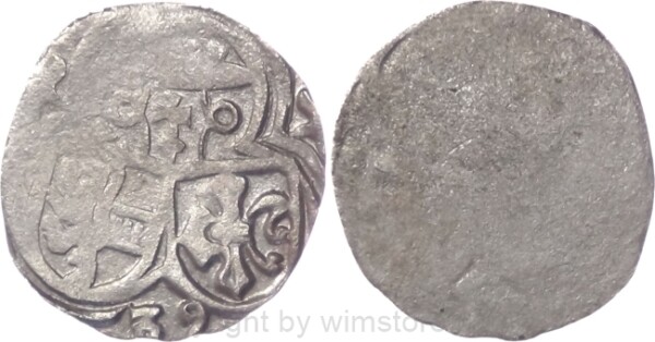 Salzburg 1519 - 1540, Matthäus Lang von Wellenburg, Einseitiger Zweier (2 Pfennig) (15)39, Pr. 297, Silber, ss, Prägeschwäche
