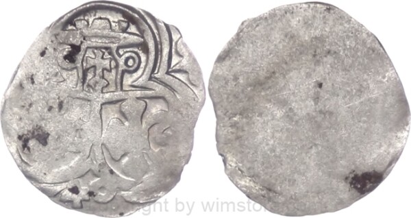 Salzburg 1519 - 1540, Matthäus Lang von Wellenburg, Einseitiger Zweier (2 Pfennig) (15)40, Pr. 298, Silber, ss, Prägeschwäche und Belagstellen
