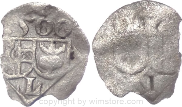 Salzburg 1495 - 1519, Leonhard von Keutschach, 1 Pfennig 1500, Pr. 125, Silber, ss, Randausbruch