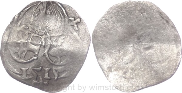Salzburg 1495 - 1519, Leonhard von Keutschach, Zweier (2 Pfennig) 1515, Pr. 120, Silber, ss, Prägeschwäche, Knickspur