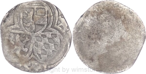 Salzburg 1540 - 1554, Ernst von Bayern, Einseitiger Zweier (2 Pfennig) 1541, Pr. 376, Silber, s-ss