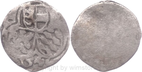 Salzburg 1540 - 1554, Ernst von Bayern, Einseitiger Zweier (2 Pfennig) 1546, Pr. 380, Silber, s-ss