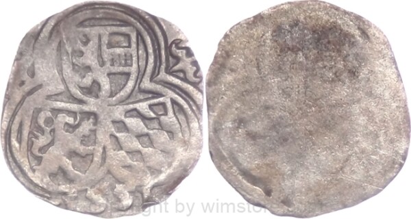 Salzburg 1540 - 1554, Ernst von Bayern, Einseitiger Zweier (2 Pfennig) 1551, Pr. 385, Silber, ss