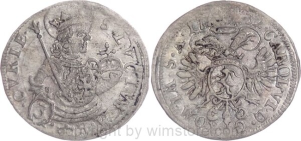 Schweiz, Chur-Stadt, 3 Kreuzer 1732, KM 271, Silber, ss