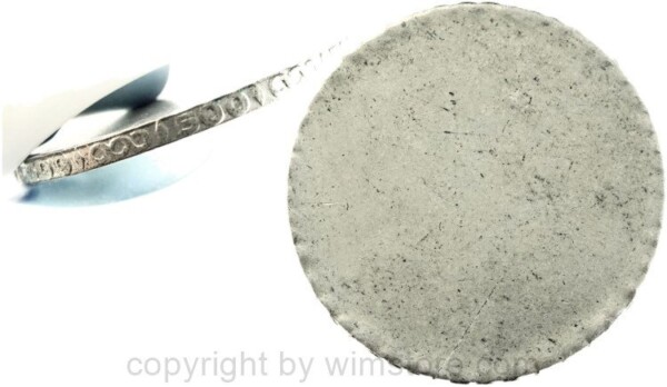 2. Republik, Fehlprägung, 500 Schilling, Schrötling mit Randschrift, Silber