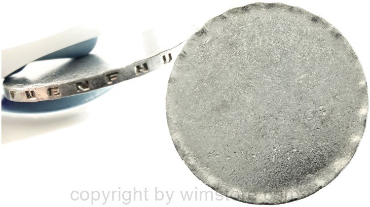 2. Republik, Fehlprägung, 500 Schilling, Schrötling mit Randschrift, Silber