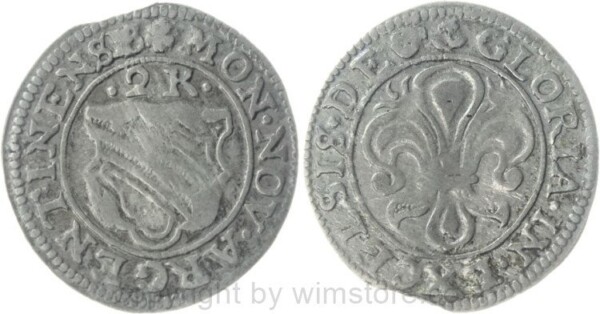 Straßburg Stadt, 2 Kreuzer (1640 - 1658), Silber, s