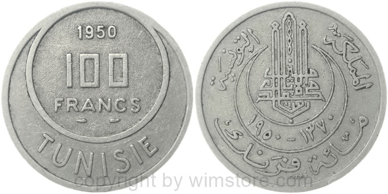 tunesien, 10 francs 1939, km 265, silber, vz (kopie)