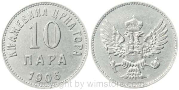 montenegro, 10 para 1906, km 3, nickel, ss (kopie) montenegro, 10 para 1906, km 3, nickel, ss (kopie)